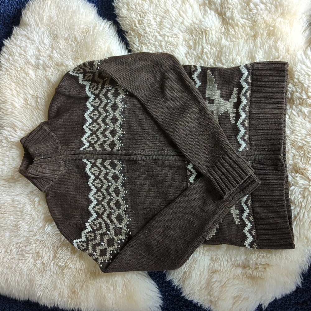 Bluenotes Denim Co Zip Cardigan Sweater